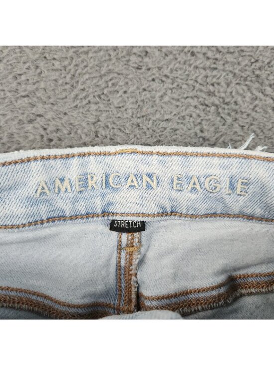 AE Stretch Ripped Mom Jean Women's Size 2 High Waisted Ankle American Eagle - Picture 8 of 11